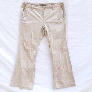 Eddie Bauer Women's 14P Shaw Fit  Khaki Hiking Pant Pockets